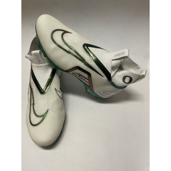 Nike Oregon Ducks Alpha Menace Elite 3 Team Football Cleats White Size 13 Wide main image 5